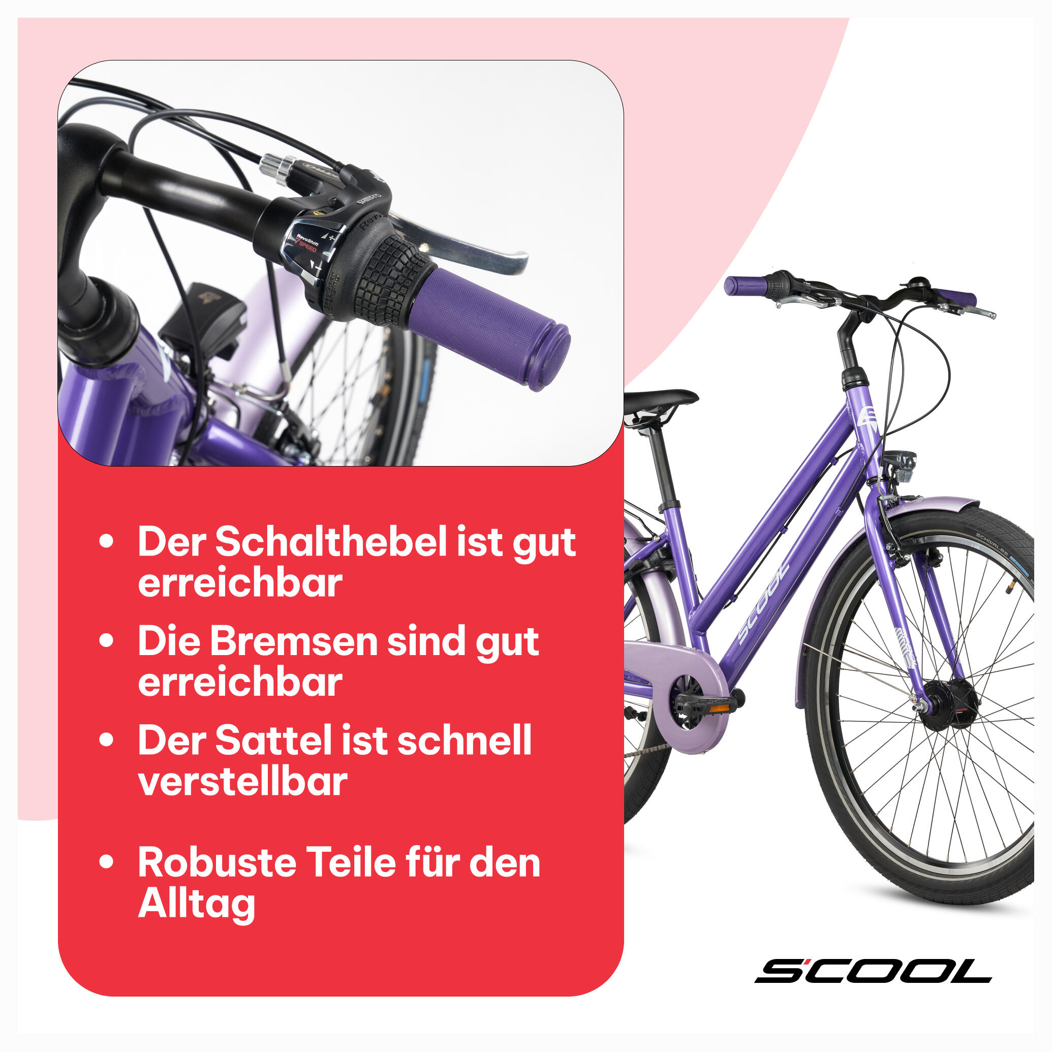 Bicicleta infantil menina 20/24/26 polegadas, câmbio 7 velocidades, chiX Pro, al 7/7