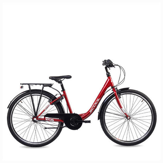 chiX, 20 Zoll Kinderfahrrad, 3-Gang, Rot/Weiß, 115–130 cm, 6–9 Jahre