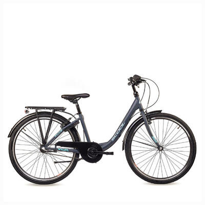 Kinderfiets voor meisjes scool chix-n3-3 versnellingen-coral-dark-red-terugtrapr