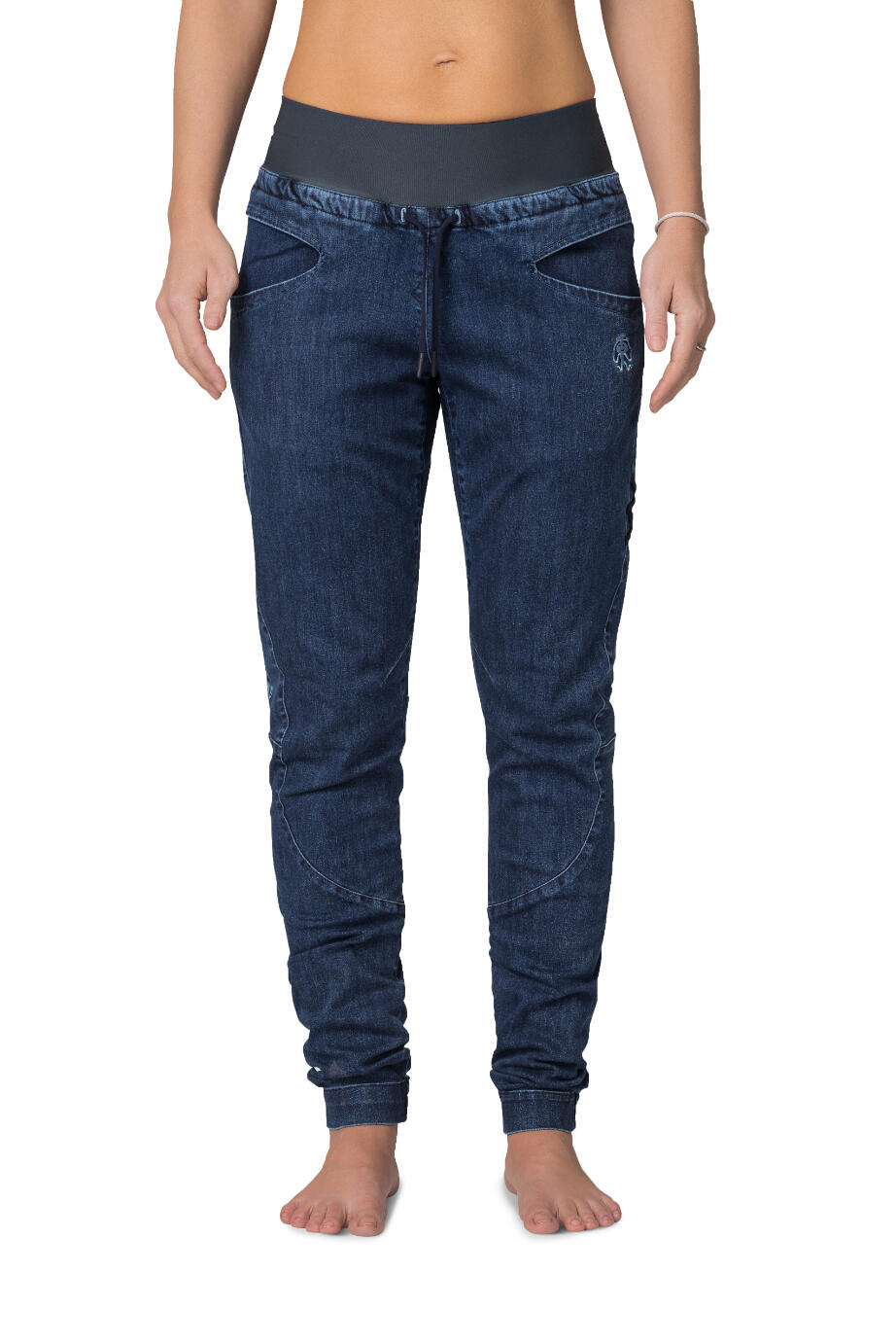 Damen Kletterhose Rafiki Cerro Jeans-Stretch, elastischer Bund, betonte Taschen 3/7
