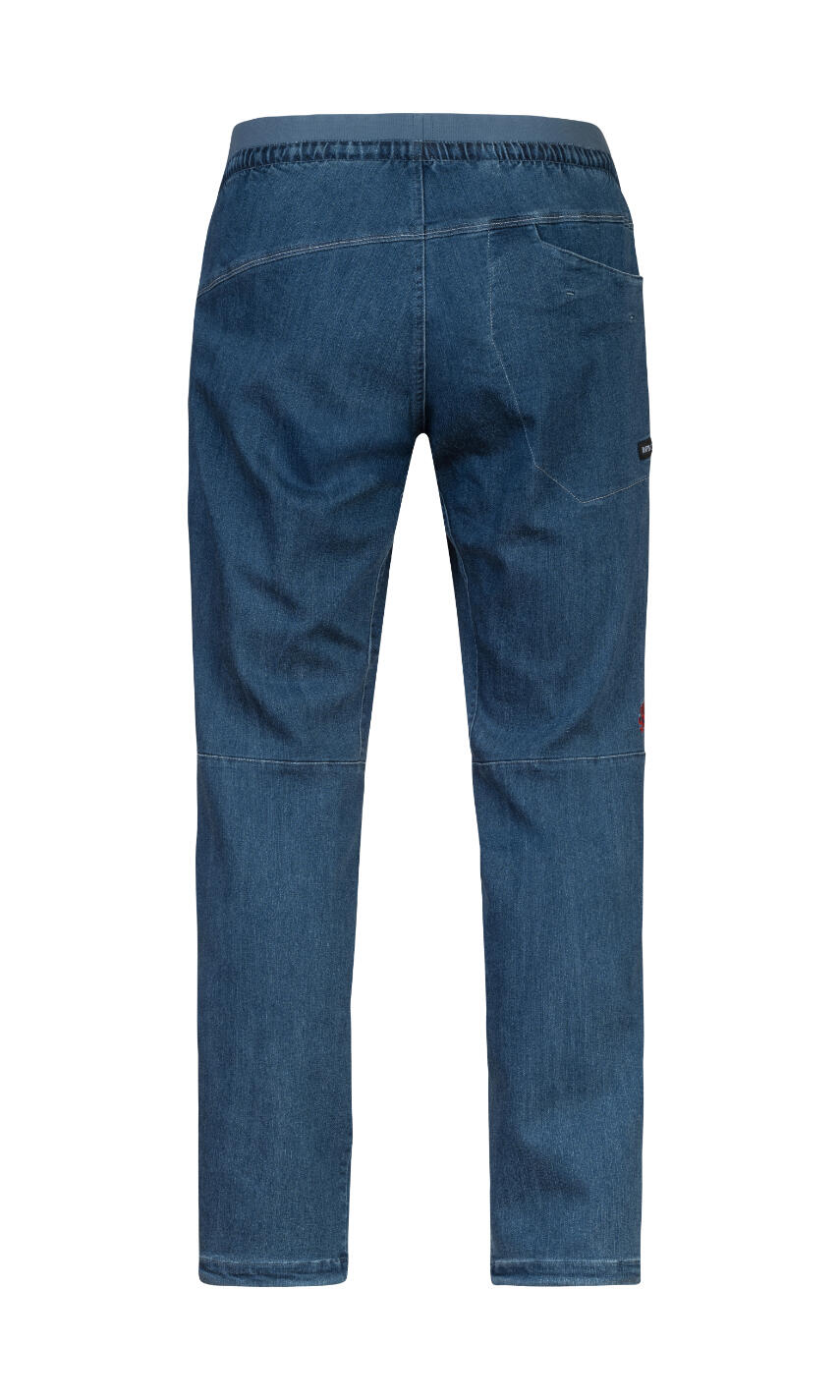 Rafiki Torre II Kletterhose Denim dunkelblau, dehnbar, vorgeformte Knie 2/7