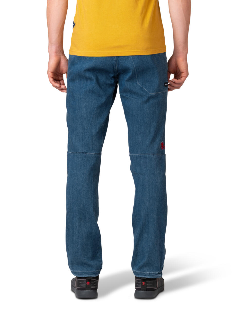 Rafiki Torre II Kletterhose Denim dunkelblau, dehnbar, vorgeformte Knie 5/7