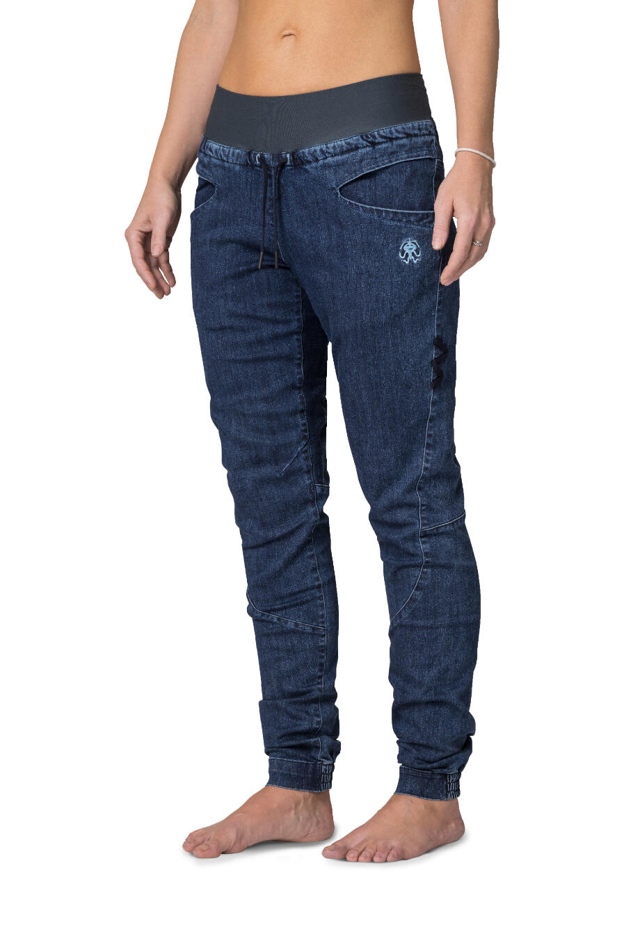 Damen Kletterhose Rafiki Cerro Jeans-Stretch, elastischer Bund, betonte Taschen 5/7