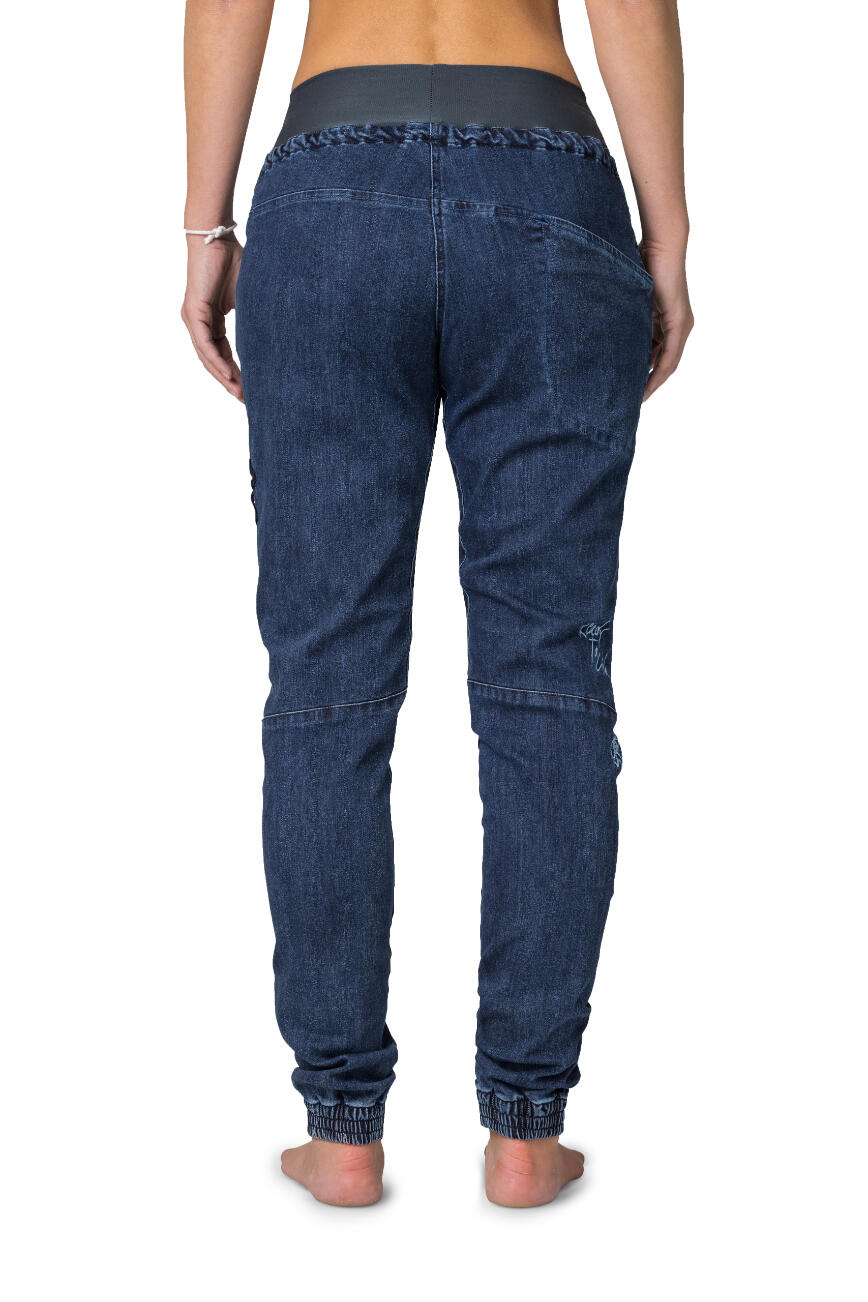Damen Kletterhose Rafiki Cerro Jeans-Stretch, elastischer Bund, betonte Taschen 4/7