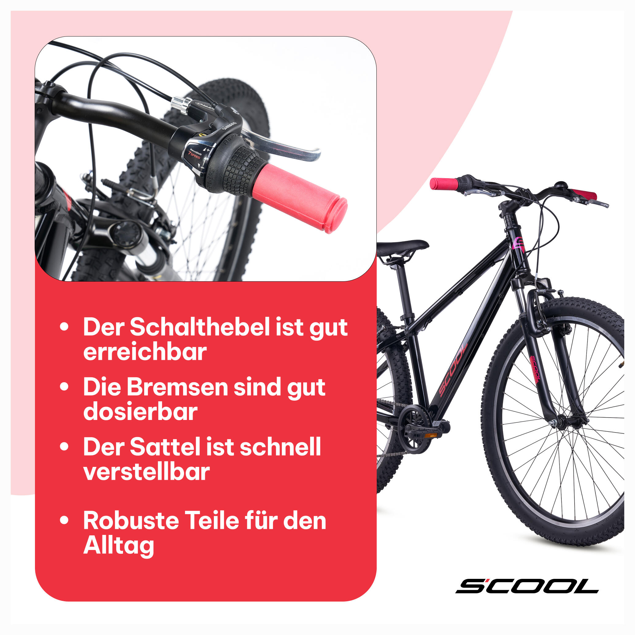 Kinderfiets 20/24/26 inch Xroc Pro 7-speed V-brake vanaf 6 jaar Neon Groen/Oceaa 7/7