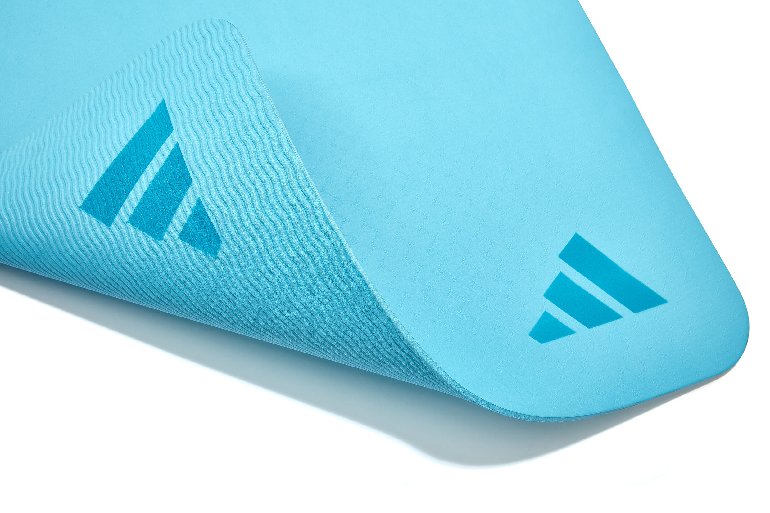 Tapis de yoga Adidas 5 mm, ferme, bleu preloved 3/6