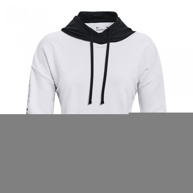 UA Rival Terry Geo Hoodie Biały M