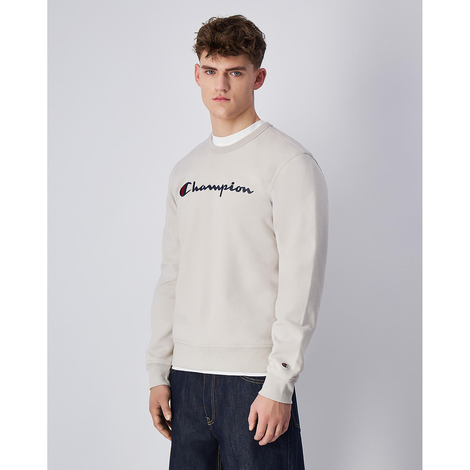 Sweat-shirt Hommes Coupe ample-Crewnneck Sweatshirt 2/3