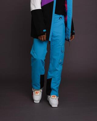 Heren ski & snowboard broek waterdicht fresh pow blauw