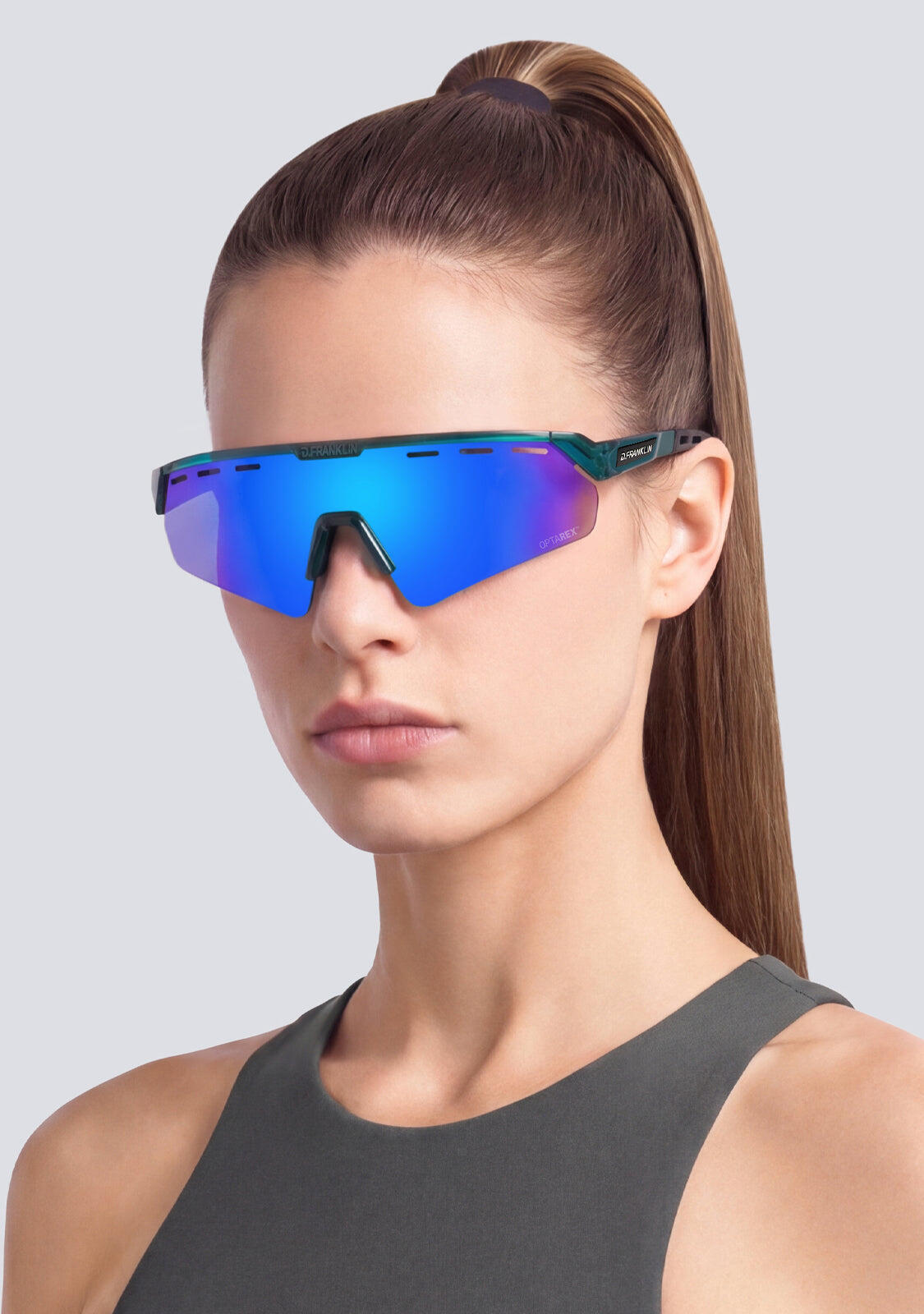 Gafas De Sol Deportivas D. Franklin Thunder Fifty Low Teal 4/5