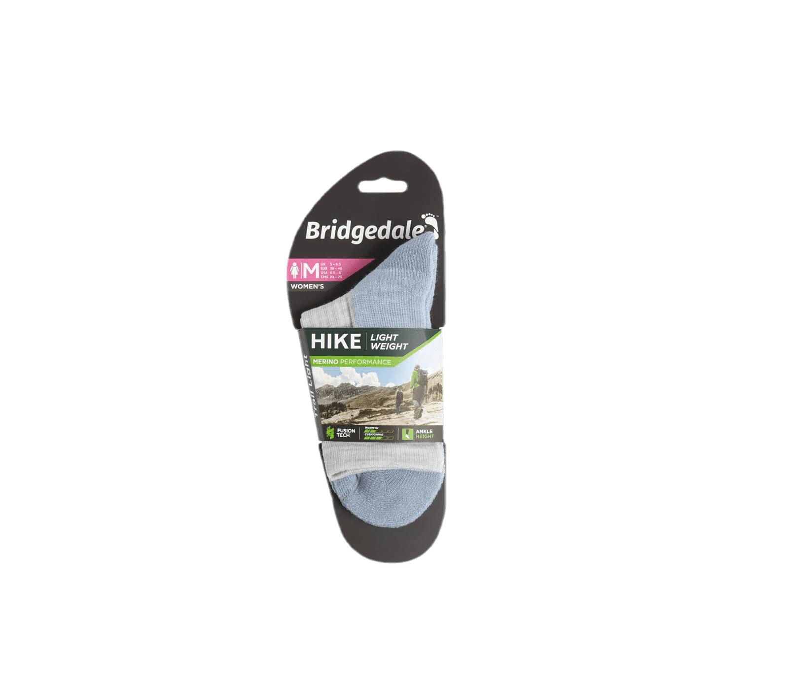 Bridgedale Dames Merino Wol Sokken Grijs Blauw 3/5