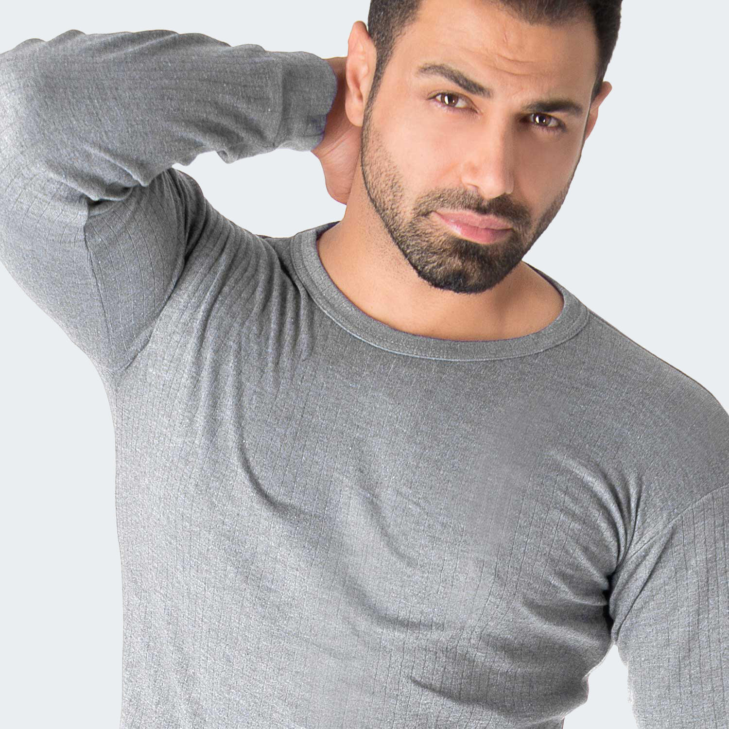 Herren Skiunterwäsche Funktionsunterwäsche Langarmshirt Rundhals Innenfleece 7/7