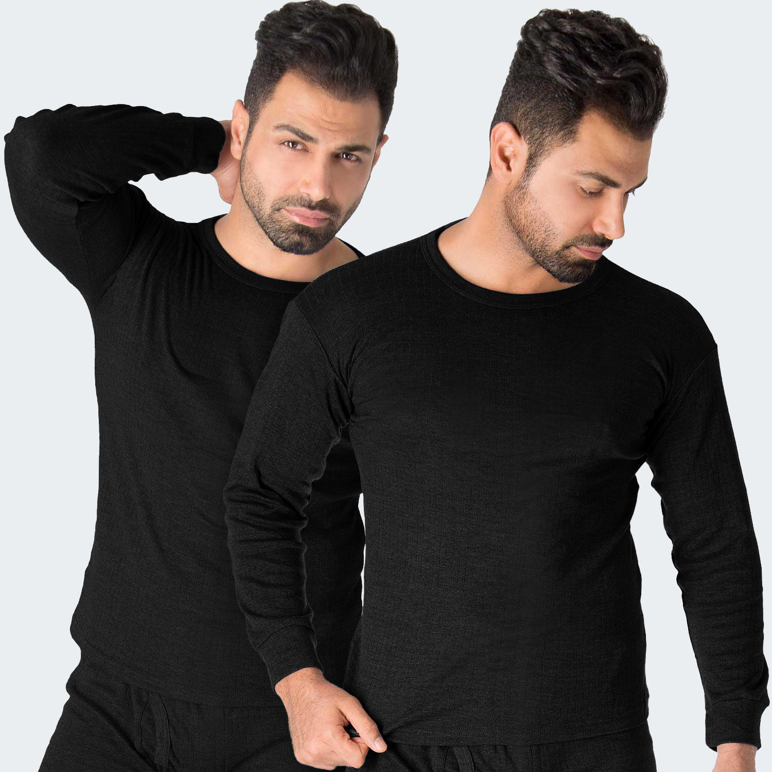 Black Snake Herren Unterhemd 'cushy' | Warmes Fleece-Unterhemd Schwarz-8/XXL 6/7