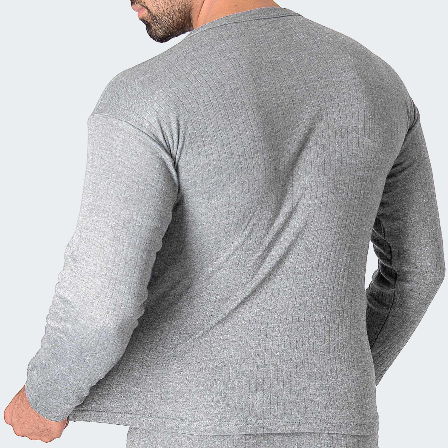 Maglietta termica | Maglia sportiva | Uomo | Pile interno | Grigio 6/7