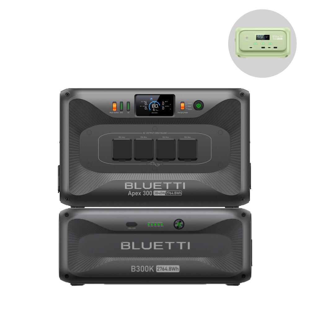 BLUETTI Generator solarny APEX300+B300K 5529Wh Backupna camping,wyprawy,off-grid