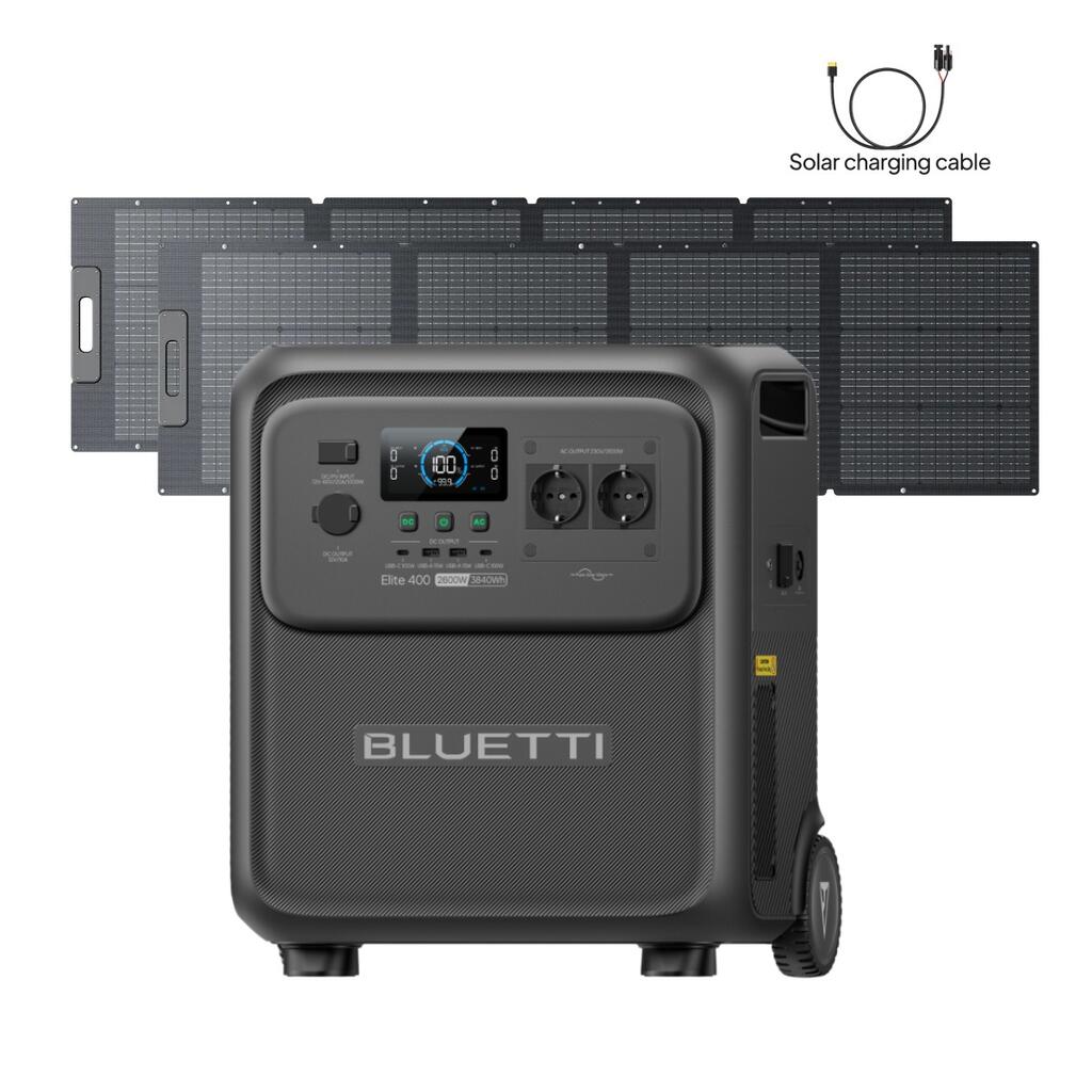 Elite 400+2*200W 3840Wh Power Station with Wheels for Home Backup ,Outdoor Use