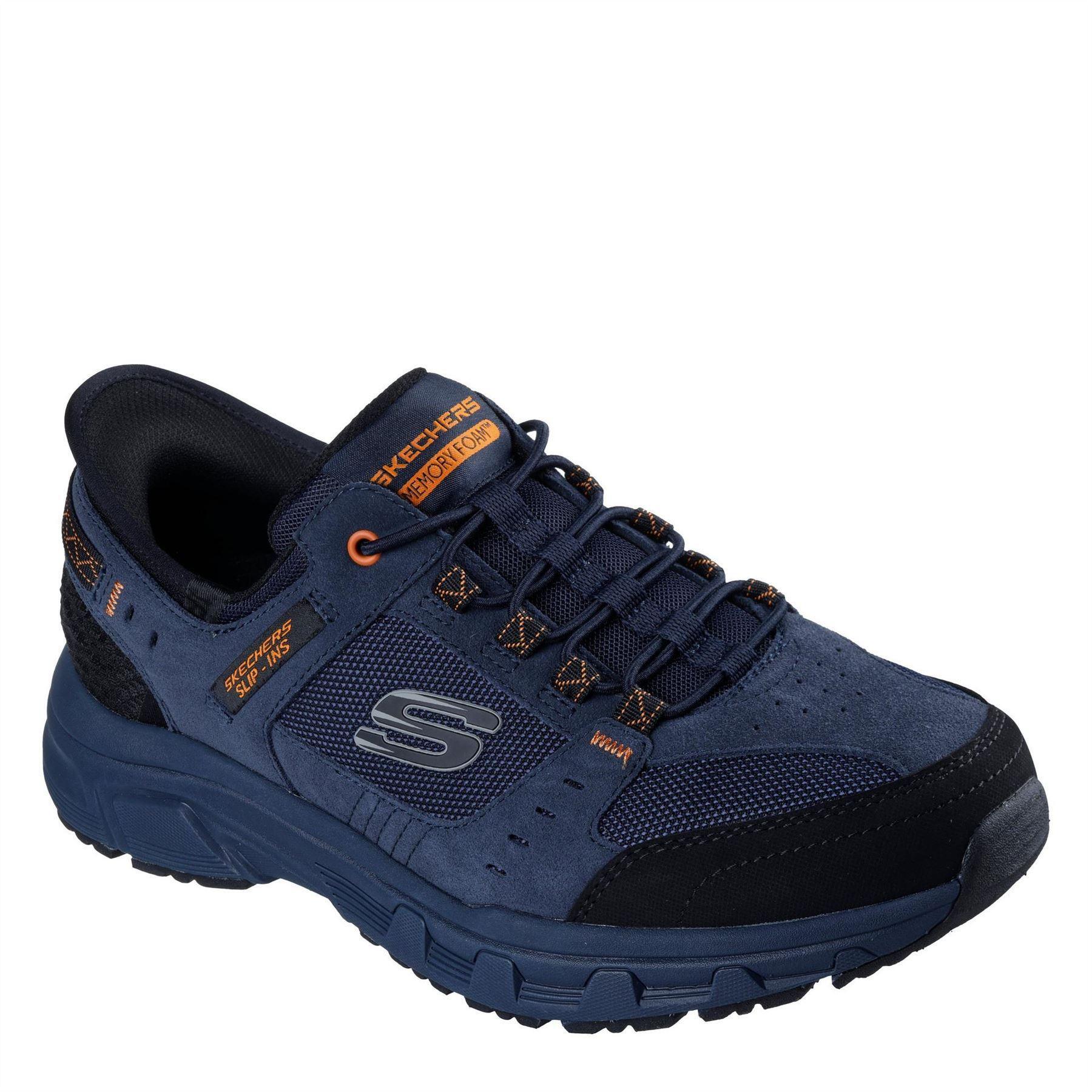 Skechers Mens Oak Canyon Leather Slip-on Relaxed Fit Shoes