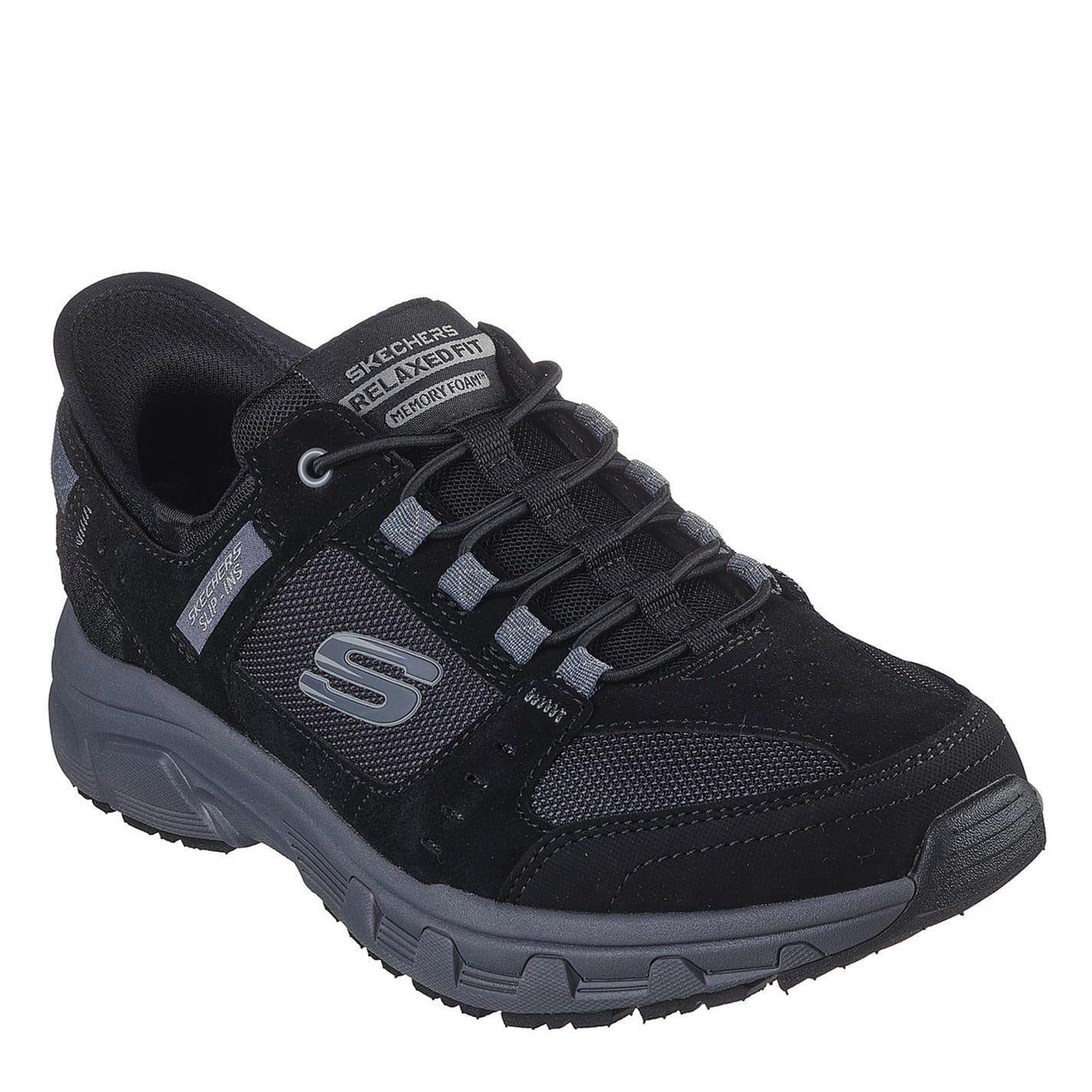 Skechers Mens Leather Relaxed Fit Shoes