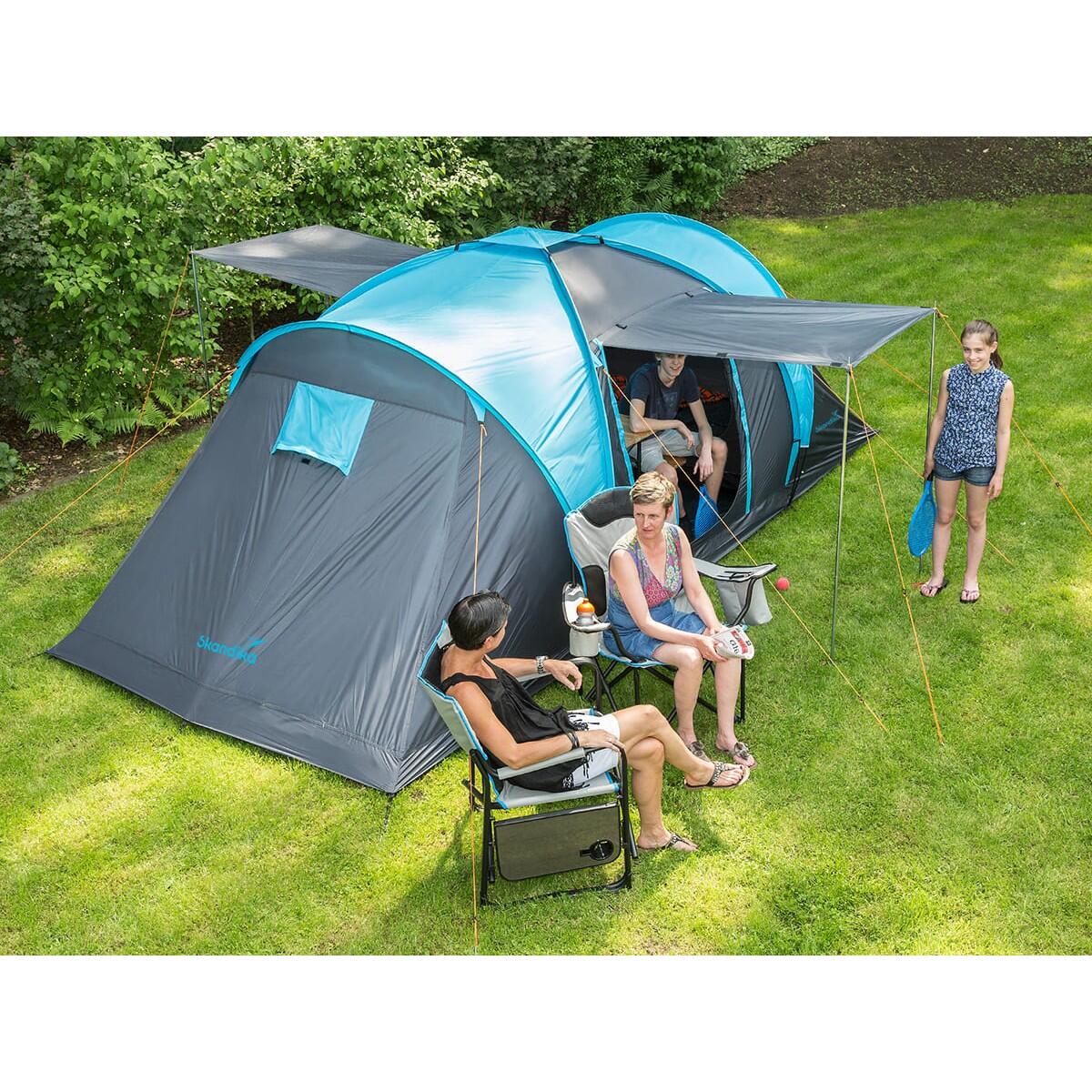 Tente dôme familiale Hammerfest 4 Protect - sol cousu - 4 personnes - 2 cabines 2/8