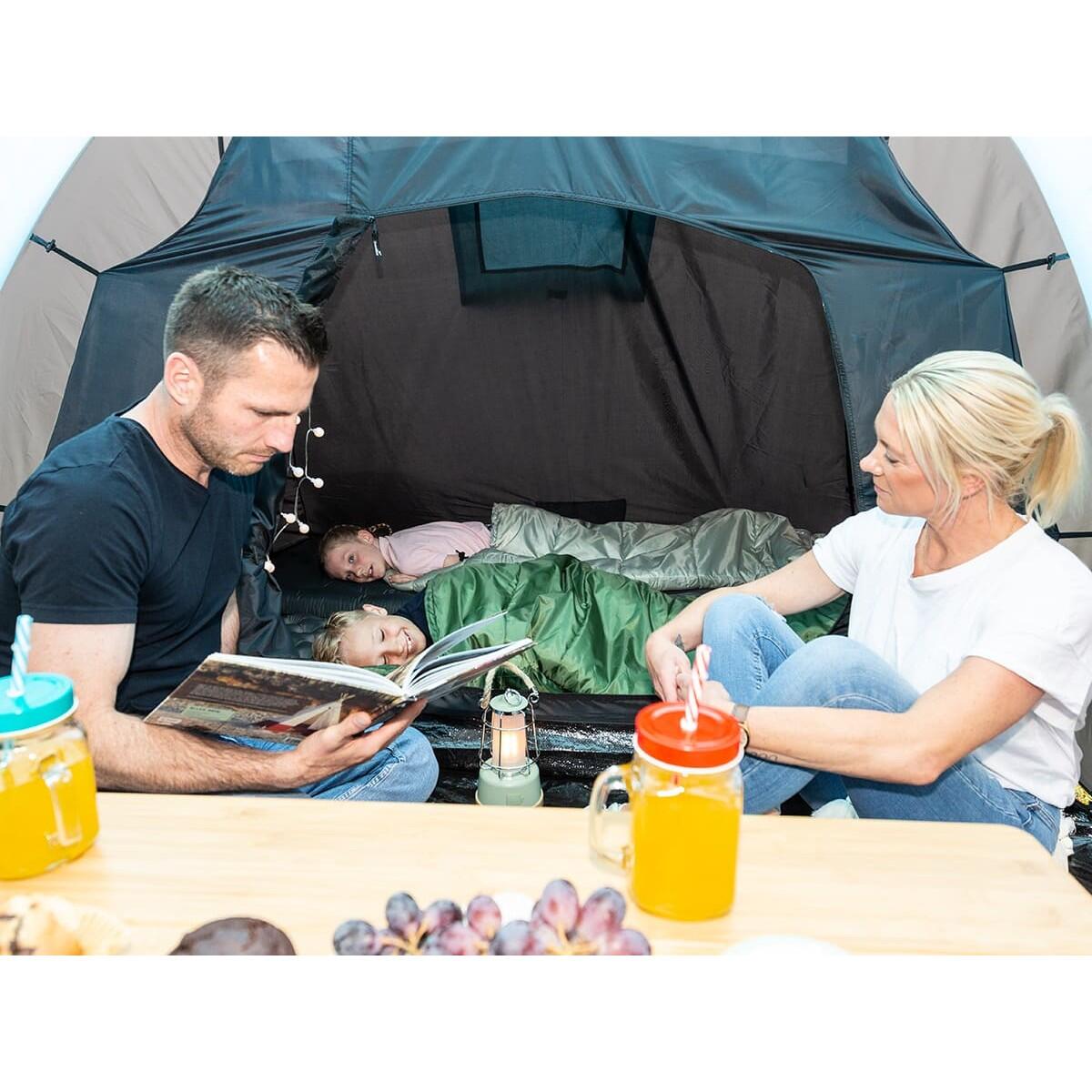 Tente dôme familiale Hammerfest 4 Protect - sol cousu - 4 personnes - 2 cabines 4/8
