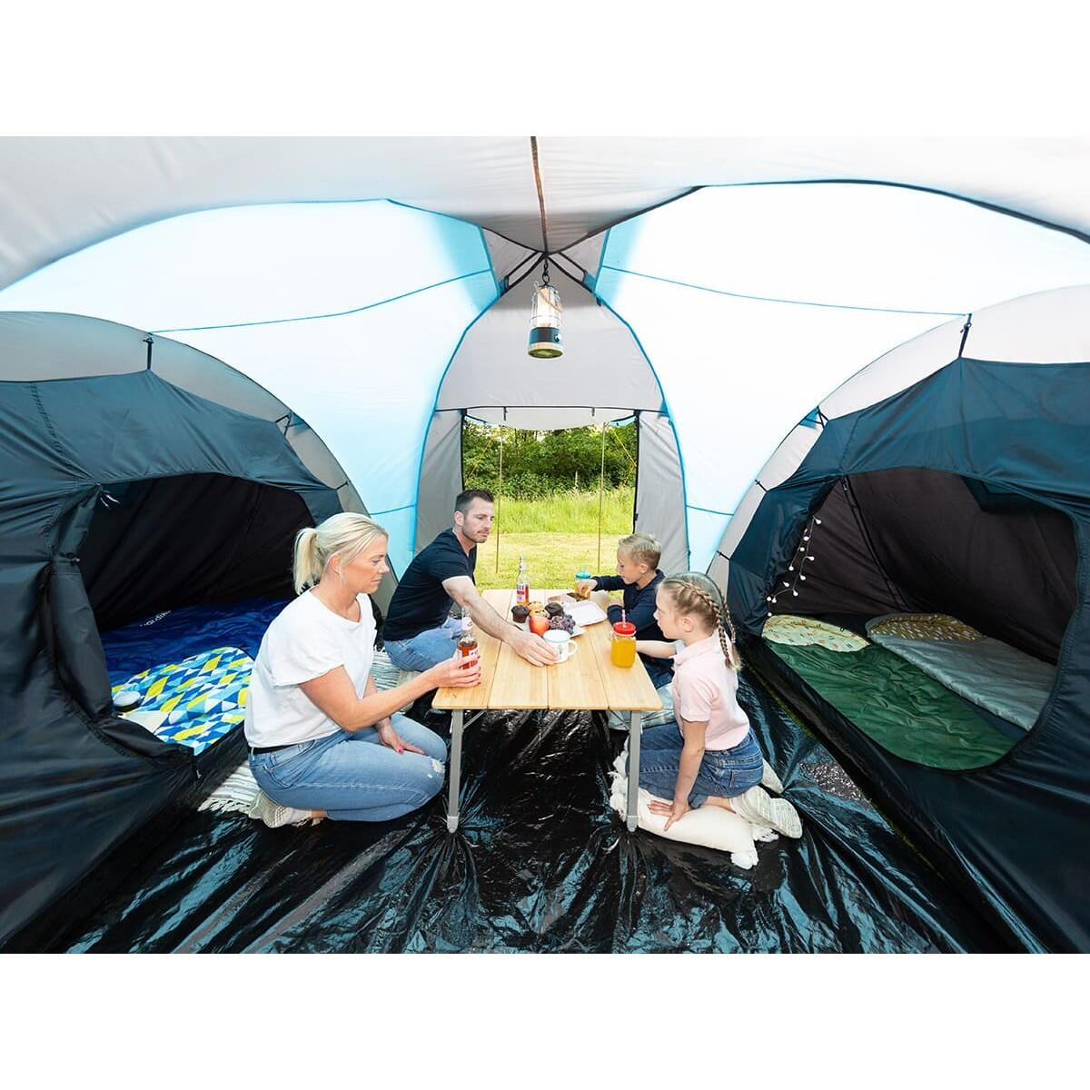 Tenda de campismo cúpula Hammerfest 4 pessoas - cabinas preta - altura 2 m 4/7