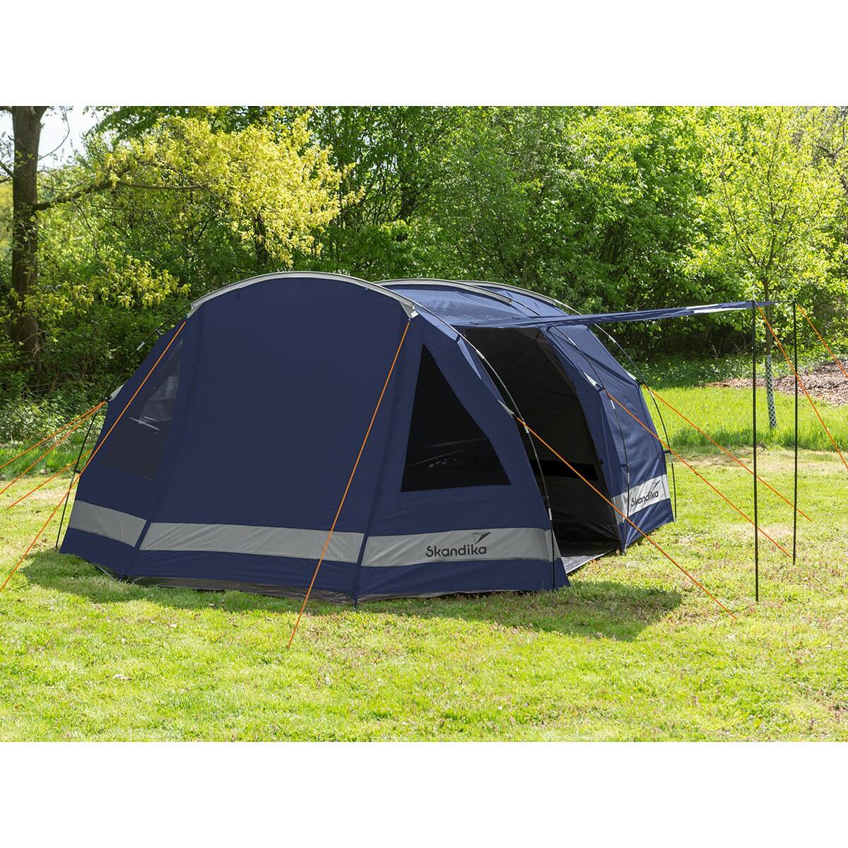 Tente tunnel Kambo 4 - Tente Camping 4 personnes - 1 cabine sombre - 3 entrées 2/8