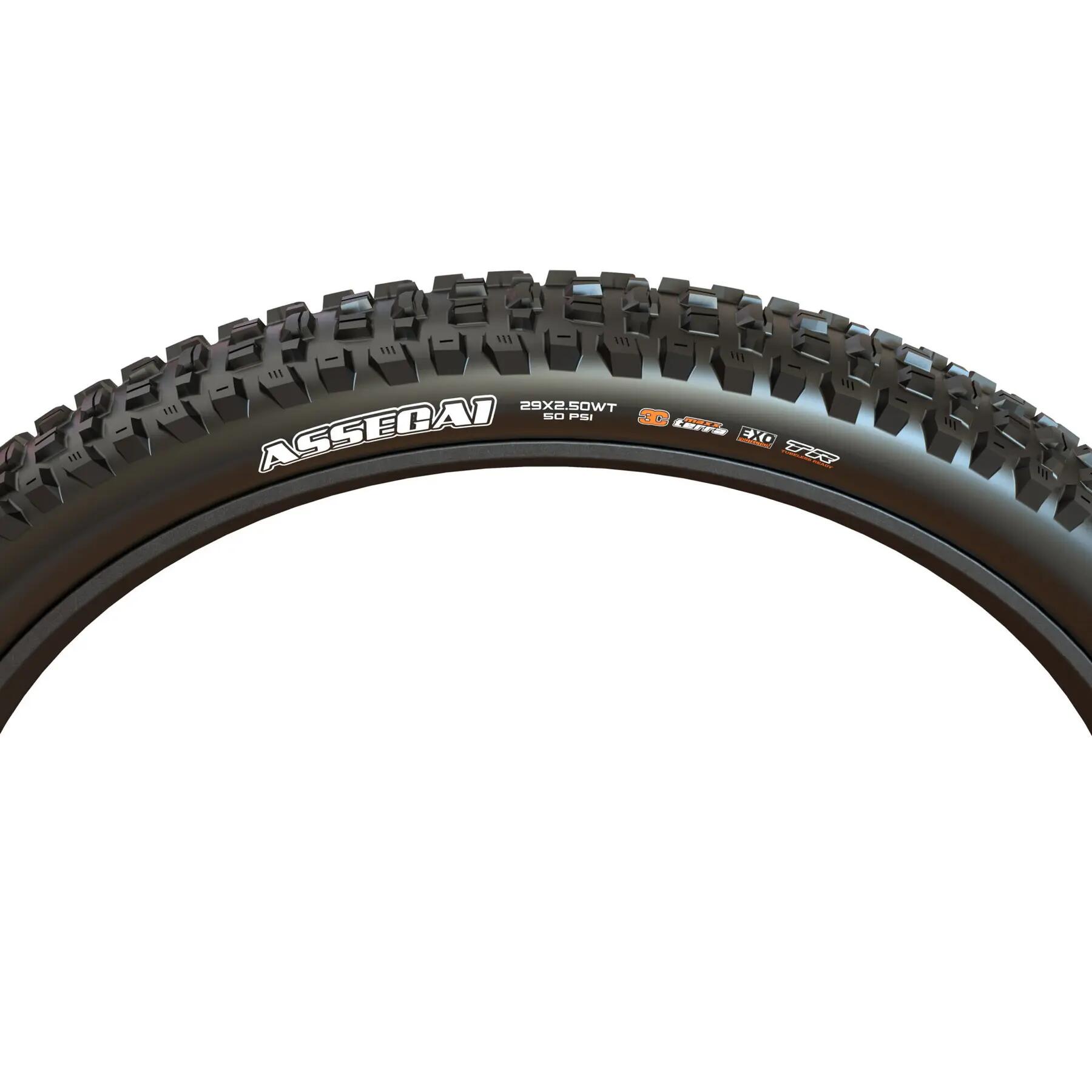 Pneu ASSEGAI - 27.5x2.50 WT - tr. souple - 60 TPI - Exo /  TR / Tan 3/3