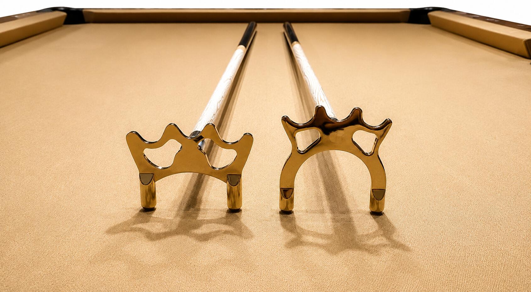 2 stecche a ponte in ottone piatte + alte in un set - stecca inclusa 3/5
