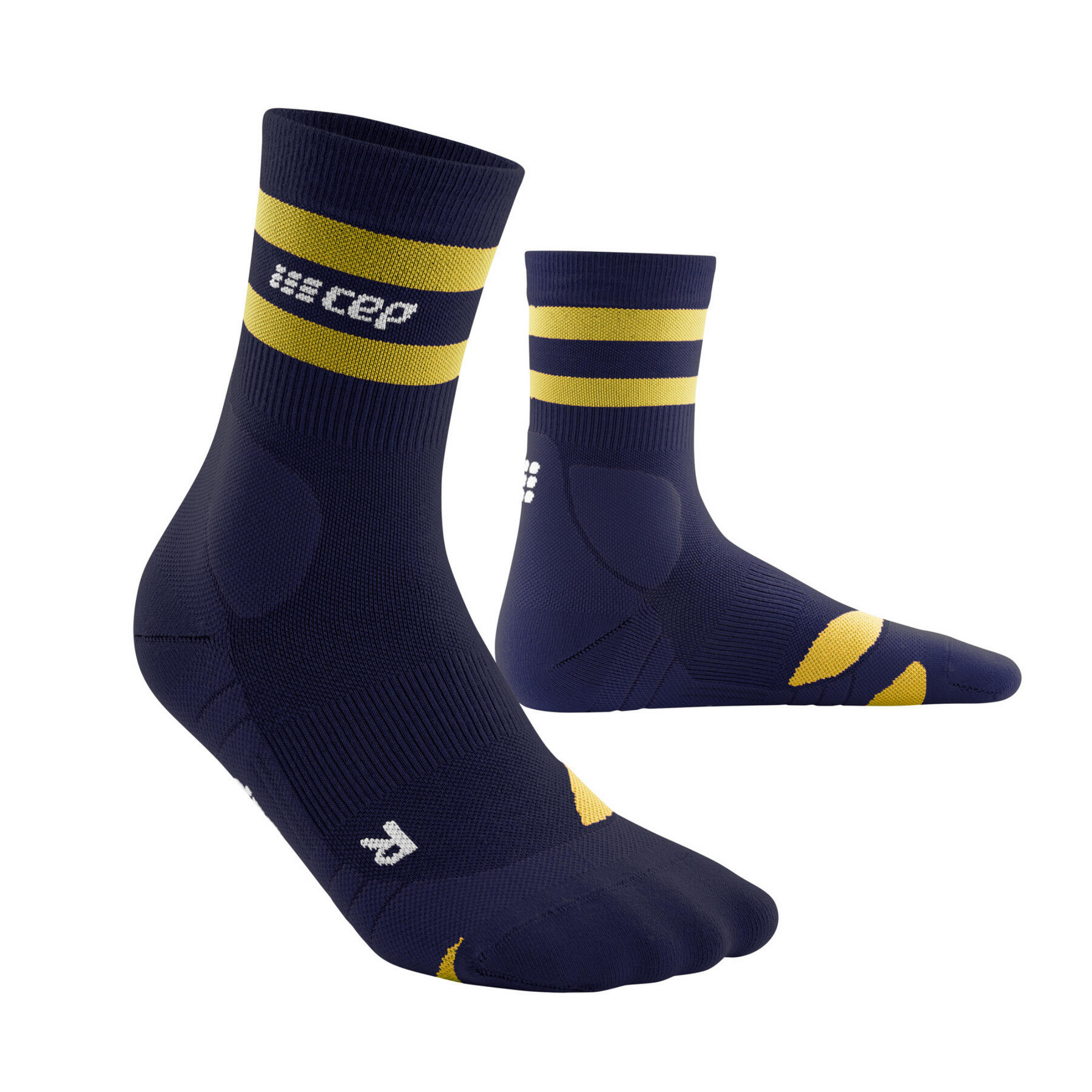 Chaussettes de compression mi-mollets de randonnée femme CEP Compression 80's 3/4