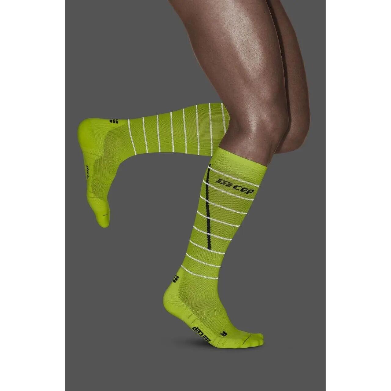 Calcetines de alta compresión CEP Compression Reflective 3/6