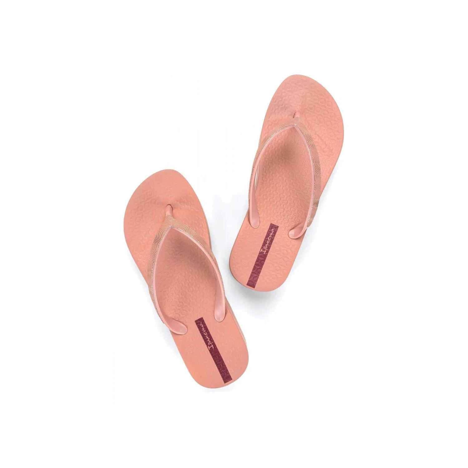 Damen-Flip-Flops Ipanema Mesh X Plat Plateau-Sandalen Pink 2/4