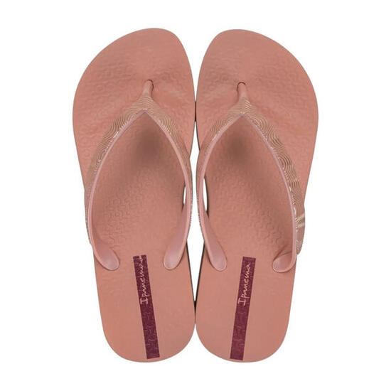 Damen-Flip-Flops Ipanema Mesh X Plat Plateau-Sandalen Pink
