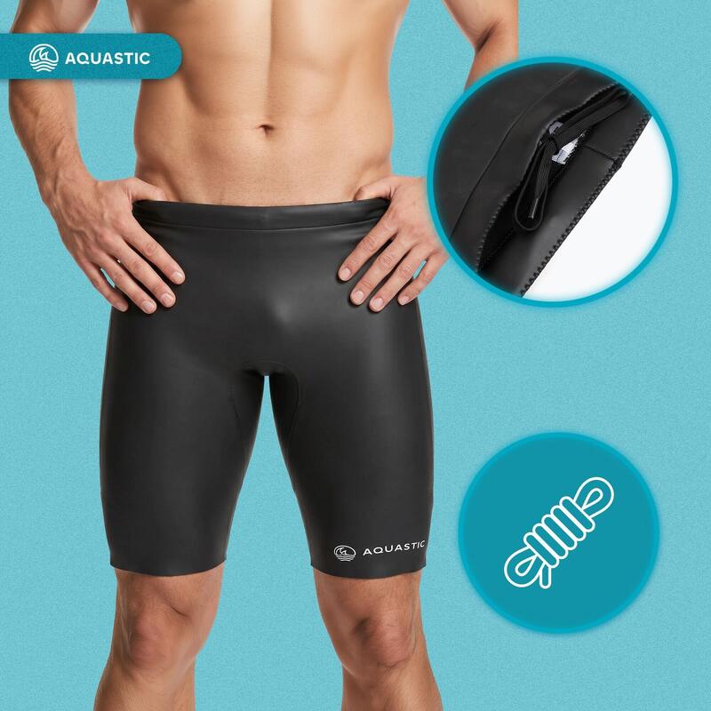 Pantaloni scurți din neopren pentru bărbați AQUASTIC OceanFlex 5/3 mm GLIDE SKIN