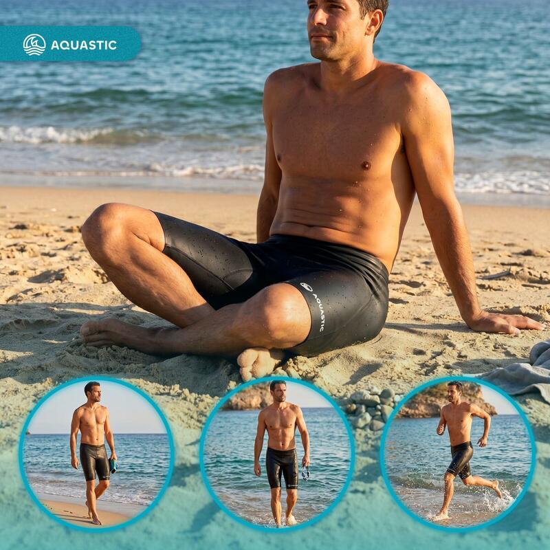 Pantaloni scurți din neopren pentru bărbați AQUASTIC OceanFlex 5/3 mm GLIDE SKIN