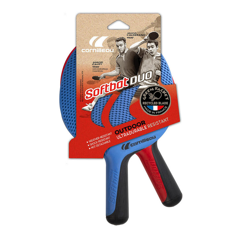 Cornilleau Softbat Duo 2 Raket Outdoor Masa Tenisi Raket Seti