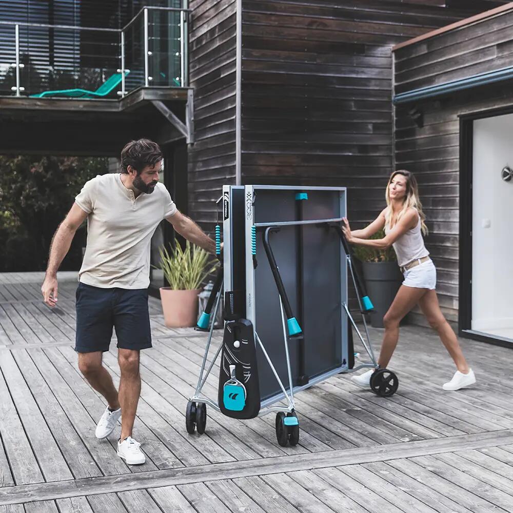Cornilleau 300X Sport Outdoor Masa Tenisi Masası Gri 6/6