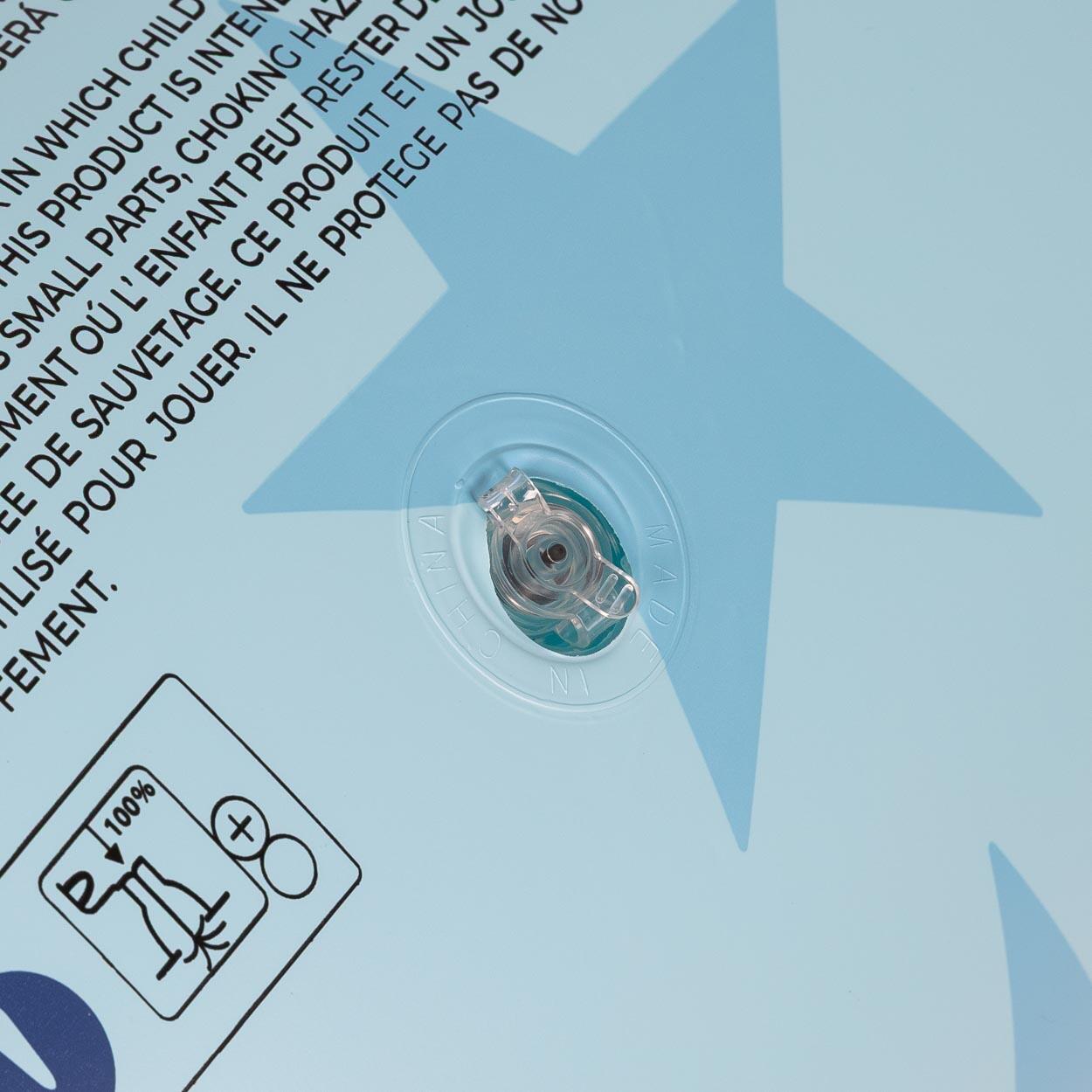 Flamingueo Flotador Gigante Donut Estrellas Colchoneta Piscina PVC Azul 3/3