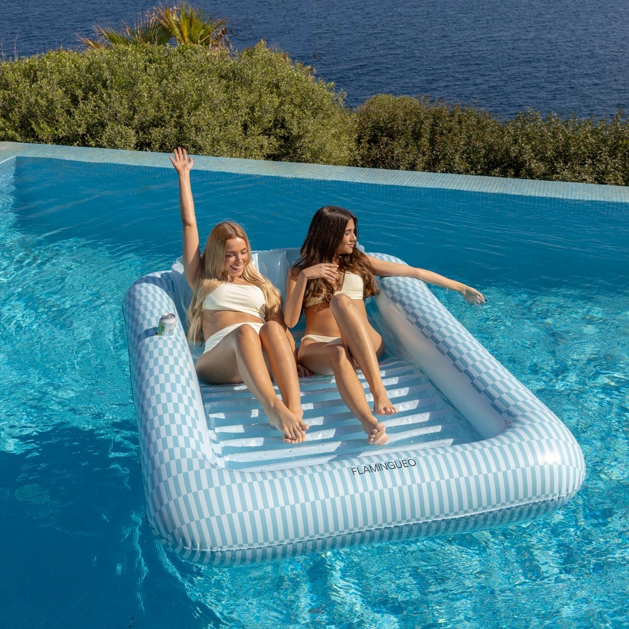 Flamingueo Materassino Gonfiabile PVC Blu 3/6