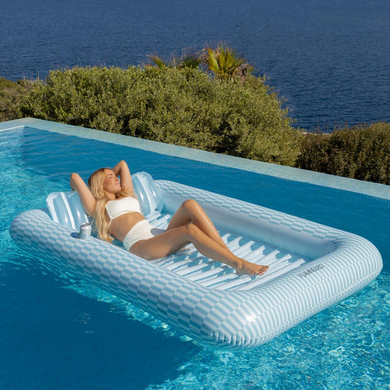 Flamingueo Materassino Gonfiabile PVC Blu 2/6
