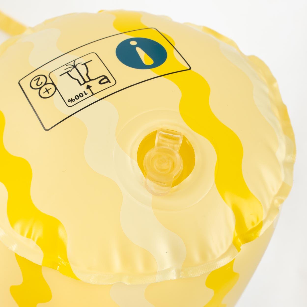 Flamingueo Colchoneta piscina hamaca pvc amarillo 7/7