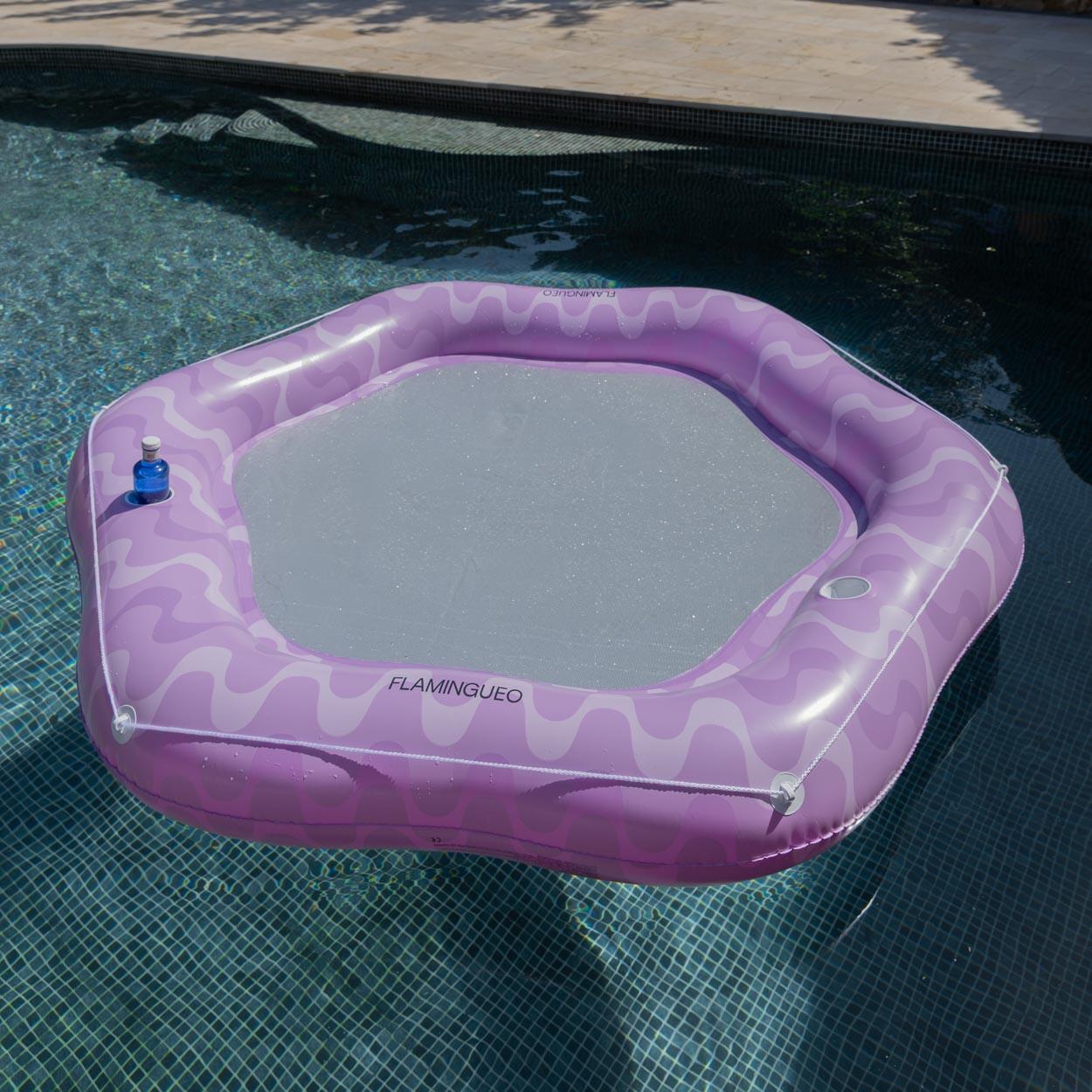 Flamingueo Bouee Piscine Matelas Gonflable PVC Violet 2/7