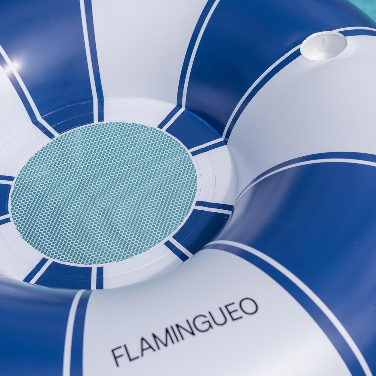 Flamingueo Bouée Gonflable Avec Filet PVC Donut Bleu 5/7