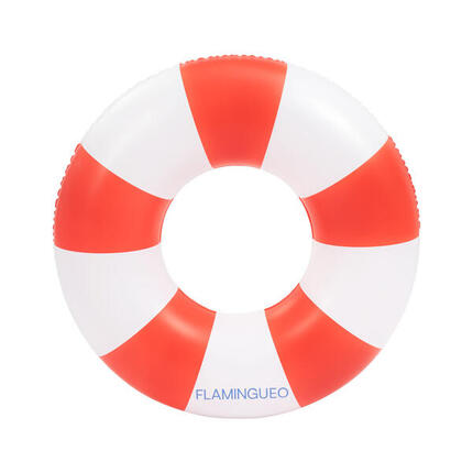 Flamingueo Bouée Enfant Gonflable Double Valve PVC Donut Rose