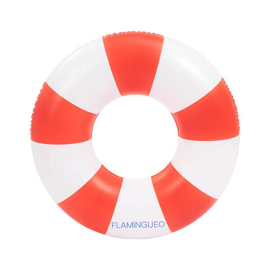 Flamingueo Bouée Enfant Gonflable Double Valve PVC Donut Rouge