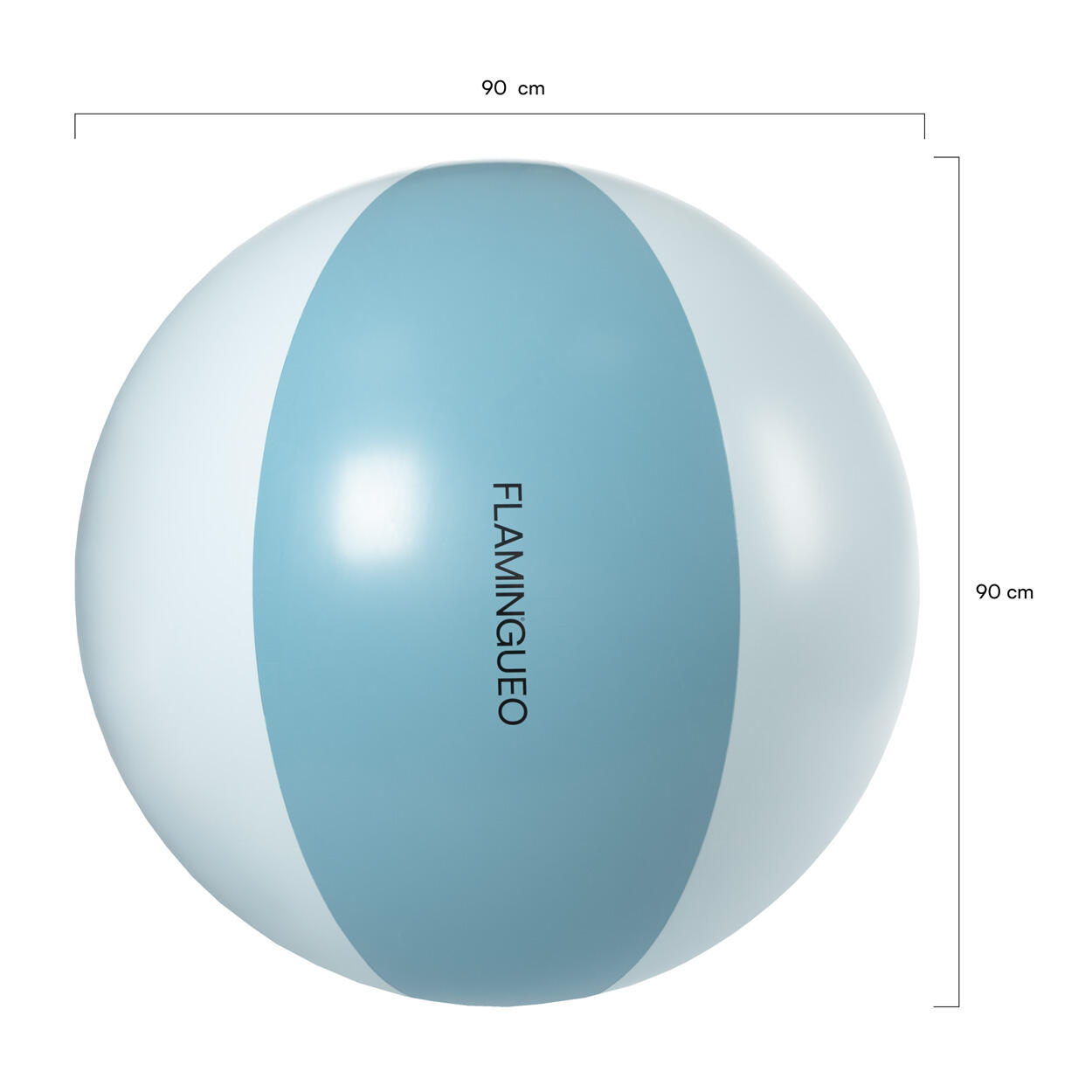 Flamingueo Pelota Hinchable Piscina Playa PVC Azul 4/4