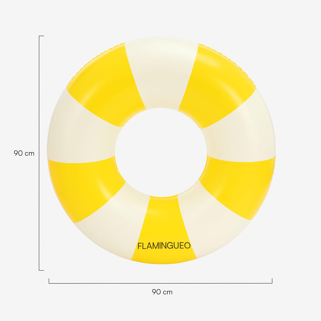Flamingueo Bouée Gonflable PVC Donut Jaune 6/6