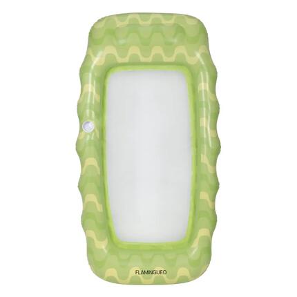 Flamingueo Bouee Piscine Matelas Gonflable PVC Vert