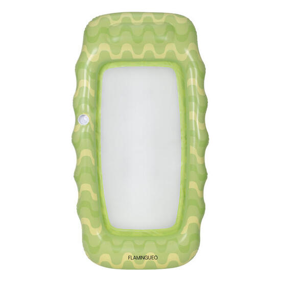 Flamingueo Bouee Piscine Matelas Gonflable PVC Vert