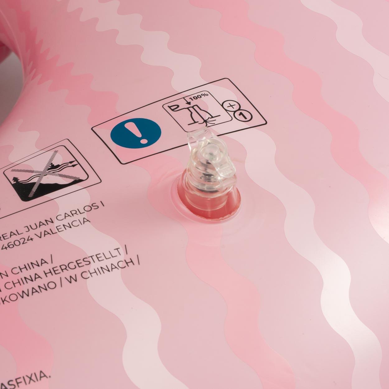 Flamingueo Flotador hinchable doble PVC donut rosa 6/7