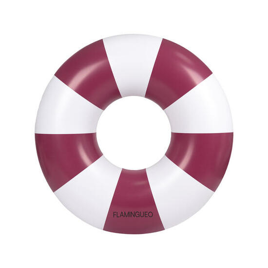 Flamingueo Giant Donut Bicolor Schwimmstoff-PVC-Poolmatte Burgundy